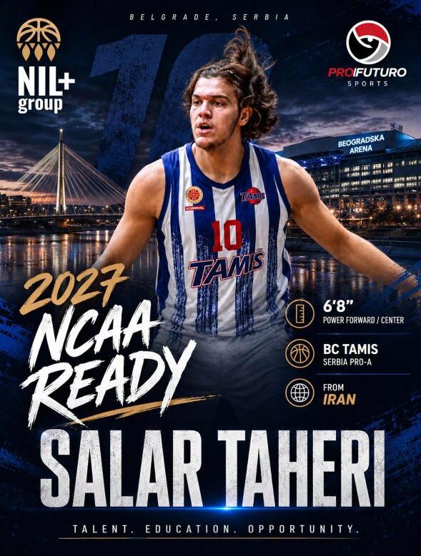 Salar Taheri, KK Tamiš, NCAA Ready Class of 2027