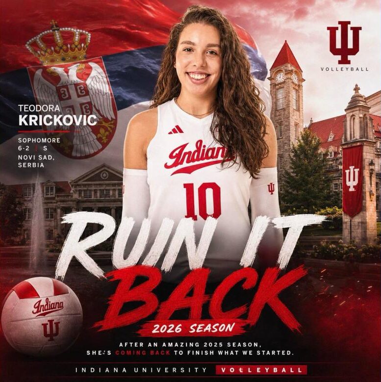 Teodora Kričković, Indiana University volleyball setter